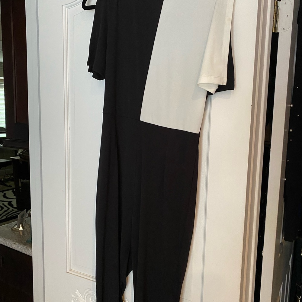 Black & white Beyoncé knockoff jumpsuit